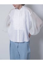 【ヒューエルミュージアム/hueLe Museum】の【STUMBLY】NewシルエットMA-1コンビシャツ ホワイト|ID:prp329100003956560