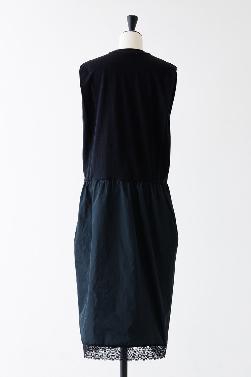 【デザイン ワークス/DESIGN WORKS】の【BEAUVET】タフタレースワンピース 人気、トレンドファッション・服の通販 founy(ファニー) 　ファッション　Fashion　レディースファッション　Fashion for Women　ワンピース　Dresses　チュニック　Tunic Tops & Dresses　エレガント 上品　Elegant　コンビ　Combo, Combination Style　スリット　Slit, Slit Detail　チュニック　Tunic, Long Top　ドレス　Dress, One-Piece　ノースリーブ　Sleeveless, No-Sleeve　other-3|ID: prp329100003960606 ipo3291000000032915138