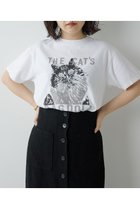 【ウィムガゼット/Whim Gazette】のCAT Tシャツ オフホワイト|ID:prp329100003960619