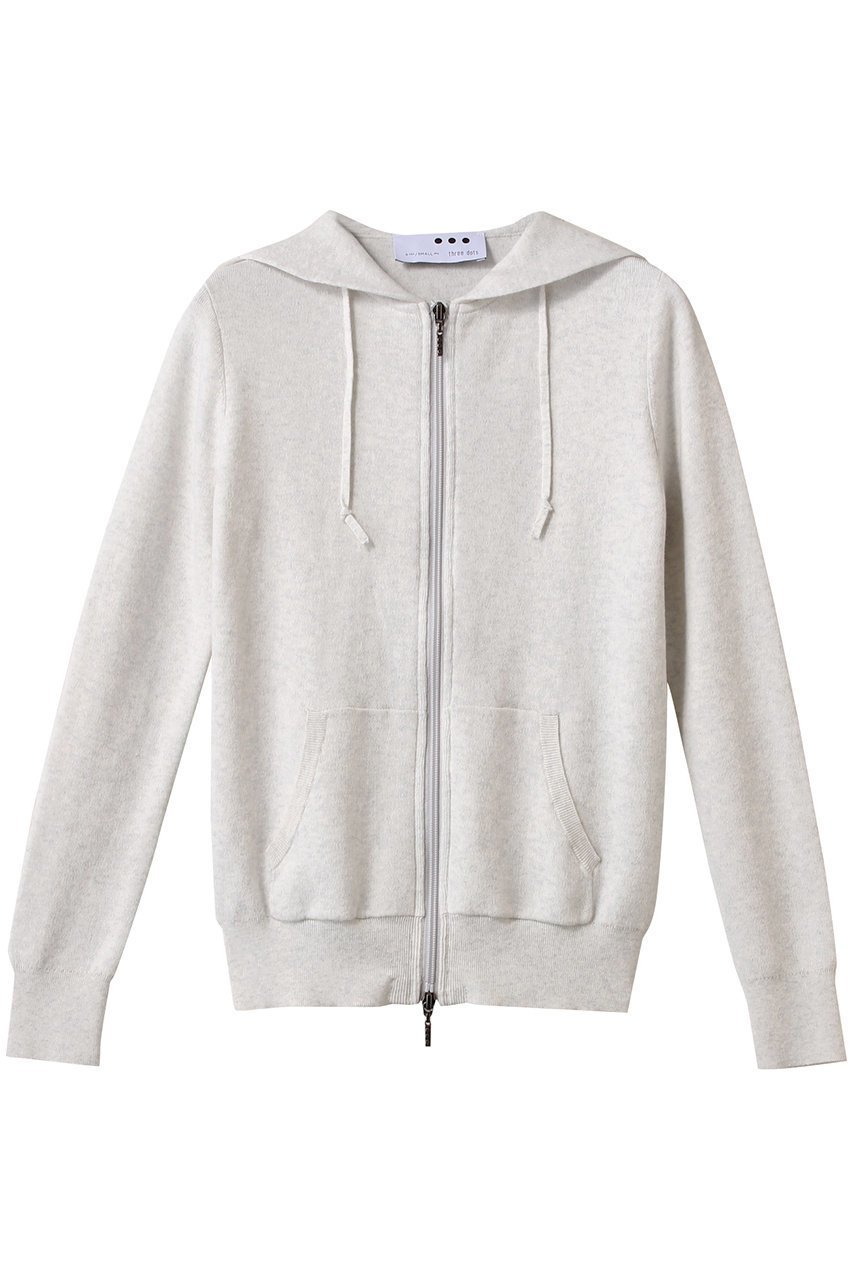 【スリー ドッツ/three dots】のコットンメランジ フーディ 人気、トレンドファッション・服の通販 founy(ファニー) 　ファッション　Fashion　レディースファッション　Fashion for Women　トップス・カットソー　Cut & Sew Tops　シャツ・ブラウス・オフィスカジュアル　Elegant Blouses & Button-Ups　レディースパーカー・カジュアルフーディー　Casual Hoodies & Sweatshirts　ロングTシャツ・Tシャツ　Longline T-Shirts & Tees　スウェット・クルーネックトップス　Sweatshirts & Crewnecks / Relaxed Fit Sweat Tops　カットソー・ベーシックTシャツ　Cut-and-Sewn Tops / Stretch Tees & Basics　シンプル　Simple, Minimal　ジップ　Zip, Zipper　デニム　Denim, Jeans Material　フィット　Fit, Slim Fit　フロント　Front, Front Design　ポケット　Pocket, Pocket Detail　リラックス　Relax, Relaxed Fit　春　Spring　秋　Autumn　 other-1|ID: prp329100003960627 ipo3291000000032882647