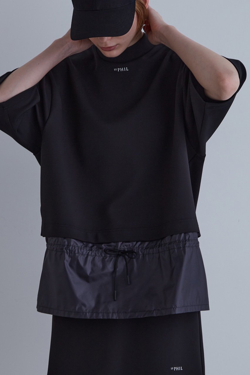 【ル フィル/LE PHIL】の《LE PHIL SPORTS》ストレッチダンボールモックネックT 人気、トレンドファッション・服の通販 founy(ファニー) 　ファッション　Fashion　レディースファッション　Ladies' Fashion Online　トップス・カットソー　Tops/Tshirt　シャツ/ブラウス　Shirts/Blouses　ロング / Tシャツ　T-Shirts　カットソー　Cut and Sewn　ショート　Short　スタンド　Stand　ストレッチ　Stretch　スポーツ　Sports　スリーブ　Sleeve　メンズ　Mens　再入荷　Restock/Back In Stock/Re Arrival　吸水　Water Absorption　other-6|ID: prp329100003962017 ipo3291000000032684259