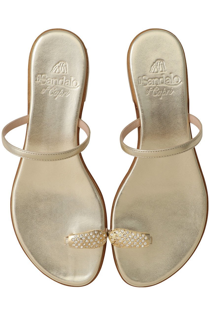 【イル サンダロ オブ カプリ/il Sandalo of Capri】のメタリックビジュートゥリングサンダル 人気、トレンドファッション・服の通販 founy(ファニー) 　ファッション　Fashion　レディースファッション　Fashion for Women　エレガント 上品　Elegant　サンダル　Sandals, Summer Shoes　スタイリッシュ　Stylish, Fashionable　ビジュー　Bijou, Jewel-like Accent　リュクス　Luxury, Elegant, High-End, Chic　夏　Summer　春　Spring　S/S・春夏　SS, Spring/Summer, Warm Season　 other-1|ID: prp329100003962027 ipo3291000000032850440