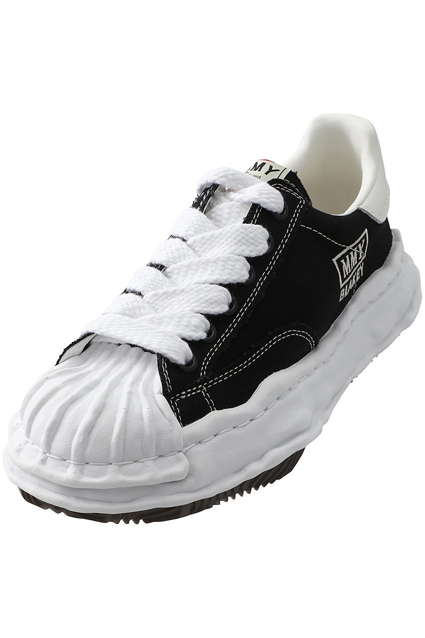 【メゾン ミハラヤスヒロ/Maison MIHARA YASUHIRO】の【UNISEX】【Maison MIHARA YASUHIRO】BLAKEY LOW オリジナルソール キャンバス ロートップスニーカー インテリア・キッズ・メンズ・レディースファッション・服の通販 founy(ファニー) 　ファッション　Fashion　レディースファッション　Fashion for Women　トップス・カットソー　Cut & Sew Tops　ユニセックス　Unisex, Genderless　オケージョン　Occasion Wear　キャンバス　Canvas, Canvas Fabric　スニーカー　Sneakers, Trainers　レース　Lace, Lace Fabric　人気　Popular, Best Seller　ブラック|ID: prp329100003962029 ipo3291000000032879356