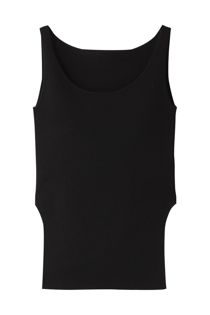 【リムアーク/RIM.ARK】のOval line padset tank/タンクトップ インテリア・キッズ・メンズ・レディースファッション・服の通販 founy(ファニー) 　ファッション　Fashion　レディースファッション　Ladies' Fashion Online　トップス・カットソー　Tops/Tshirt　キャミソール / ノースリーブ　No Sleeves　シャツ/ブラウス　Shirts/Blouses　ロング / Tシャツ　T-Shirts　カットソー　Cut and Sewn　インナー　Inner　キャミソール　Camisole　サマー　Summer　スリット　Slit　タンク　Tank　再入荷　Restock/Back In Stock/Re Arrival　ブラック|ID: prp329100003962042 ipo3291000000032376666