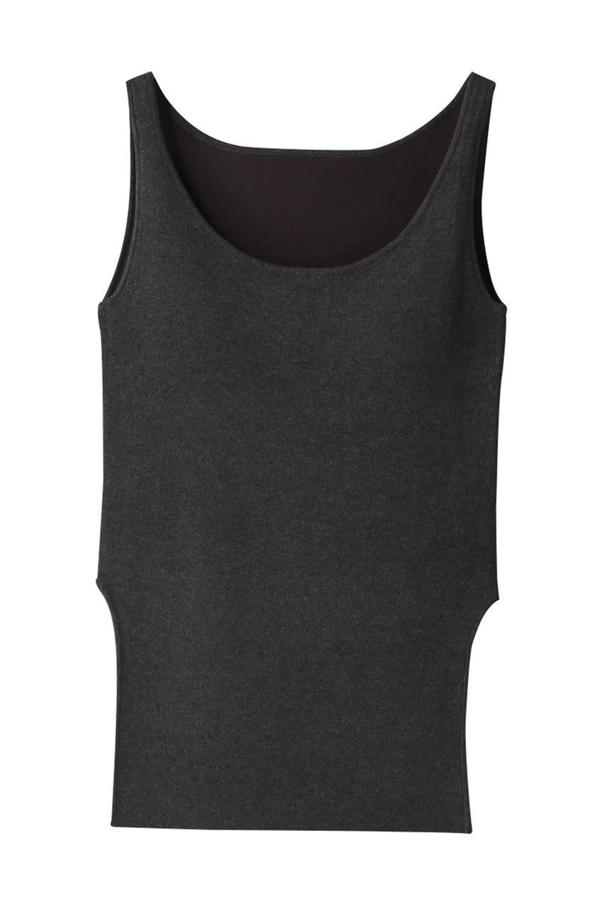【リムアーク/RIM.ARK】のOval line padset tank/タンクトップ インテリア・キッズ・メンズ・レディースファッション・服の通販 founy(ファニー) 　ファッション　Fashion　レディースファッション　Ladies' Fashion Online　トップス・カットソー　Tops/Tshirt　キャミソール / ノースリーブ　No Sleeves　シャツ/ブラウス　Shirts/Blouses　ロング / Tシャツ　T-Shirts　カットソー　Cut and Sewn　インナー　Inner　キャミソール　Camisole　サマー　Summer　スリット　Slit　タンク　Tank　再入荷　Restock/Back In Stock/Re Arrival　グレー|ID: prp329100003962042 ipo3291000000032376669