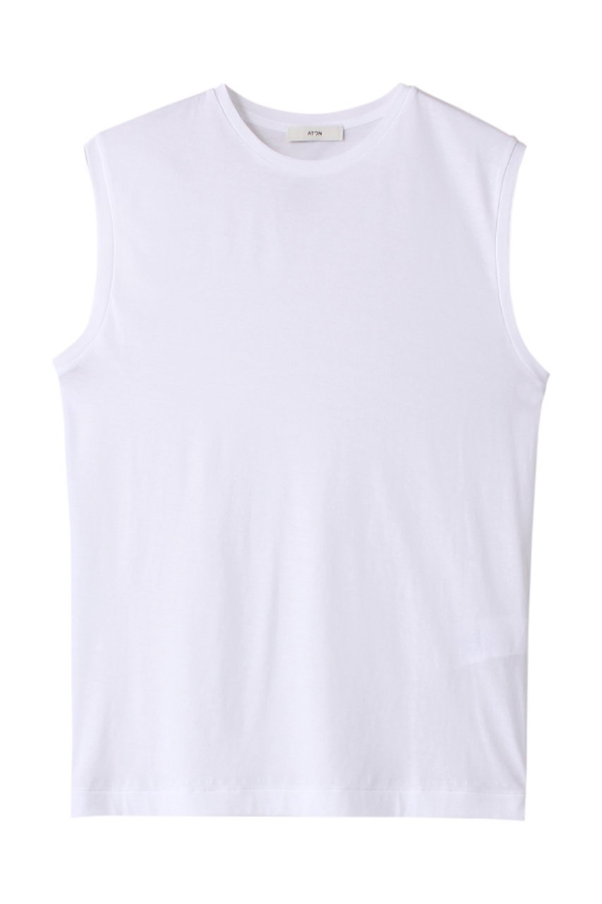 【エイトン/ATON】の50/- ORGANIC FRESCA タンクトップ 人気、トレンドファッション・服の通販 founy(ファニー) 　ファッション　Fashion　レディースファッション　Fashion for Women　トップス・カットソー　Cut & Sew Tops　キャミソール&ノースリーブ　Camisoles & Sleeveless Tops　シャツ・ブラウス・オフィスカジュアル　Elegant Blouses & Button-Ups　ロングTシャツ・Tシャツ　Longline T-Shirts & Tees　カットソー・ベーシックTシャツ　Cut-and-Sewn Tops / Stretch Tees & Basics　インド　Indian Textile　キャミソール　Camisole, Spaghetti Strap Top　タンク　Tank Top, Sleeveless Top　ドレープ　Drape, Draping Fabric　ベーシック　Basic, Essential　レギュラー　Regular, Standard Fit　 other-1|ID: prp329100003962063 ipo3291000000036973189