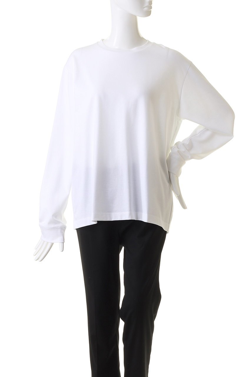 【ザ ロウ/THE ROW】のCILES R TOP 人気、トレンドファッション・服の通販 founy(ファニー) ファッション Fashion レディースファッション Fashion for Women トップス・カットソー Cut & Sew Tops シャツ・ブラウス・オフィスカジュアル Elegant Blouses & Button-Ups ロングTシャツ・Tシャツ Longline T-Shirts & Tees カットソー・ベーシックTシャツ Cut-and-Sewn Tops / Stretch Tees & Basics ショルダー Shoulder, Shoulder Strap シンプル Simple, Minimal スリーブ Sleeve, Long Sleeve / Short Sleeve ドロップ Drop Shoulder, Dropped Style ボトム Bottoms, Lower Wear ロング Long, Long-Length 定番 Standard, Basic Item 長袖 Long Sleeve, Full Sleeve other-2|ID: prp329100003962070 ipo3291000000032938951