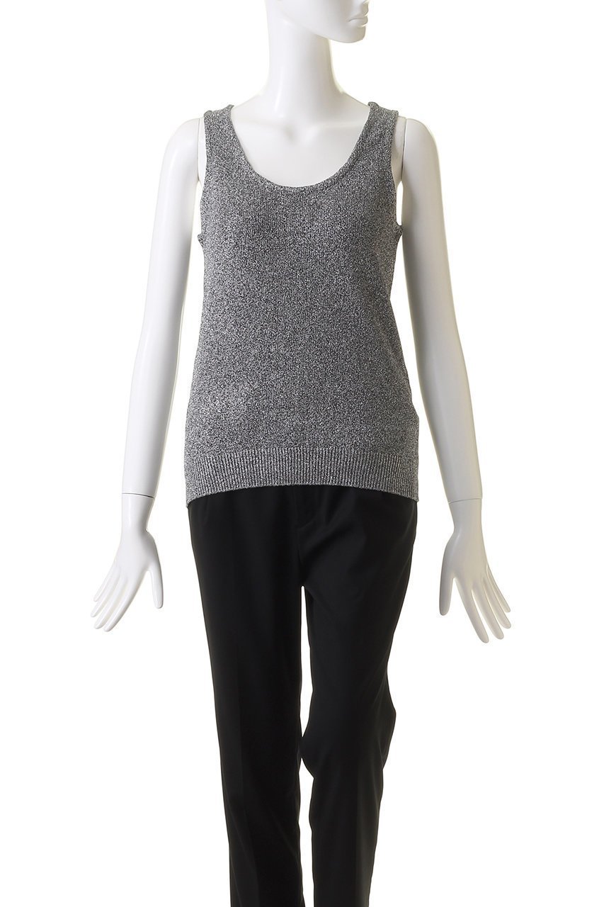 【サードマガジン/THIRD MAGAZINE】のラメニットタンクトップ 人気、トレンドファッション・服の通販 founy(ファニー) 　ファッション　Fashion　レディースファッション　Fashion for Women　トップス・カットソー　Cut & Sew Tops　ニット　Knit Tops & Sweaters　カジュアルプルオーバー・ニットトップス　Pullovers & Knit Tops / Casual Pullovers　おすすめ　Recommended / Our Picks　インナー　Innerwear　カットソー　Cut and Sewn Top　カーディガン　Cardigan, Knitwear　シルバー　Silver, Metallic Silver　ジャケット　Jacket, Outerwear　セットアップ　Set-Up, Coordinated Outfit　メタリック　Metallic, Shiny Finish　other-2|ID: prp329100003962110 ipo3291000000035372408