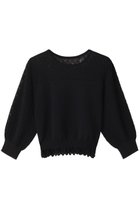 【アナイ/ANAYI】のレーシー切替プルオーバー 人気、トレンドファッション・服の通販 founy(ファニー) ファッション Fashion レディースファッション Fashion for Women トップス・カットソー Cut & Sew Tops ニット Knit Tops & Sweaters カジュアルプルオーバー・ニットトップス Pullovers & Knit Tops / Casual Pullovers デコルテ Décolleté, Neckline フェミニン Feminine, Girly フリル Frill, Ruffle レーシー Lacy, Lace-Like ロング Long, Long-Length 切替 Switching, Contrast Panel thumbnail ブラック|ID: prp329100003962124 ipo3291000000032944822