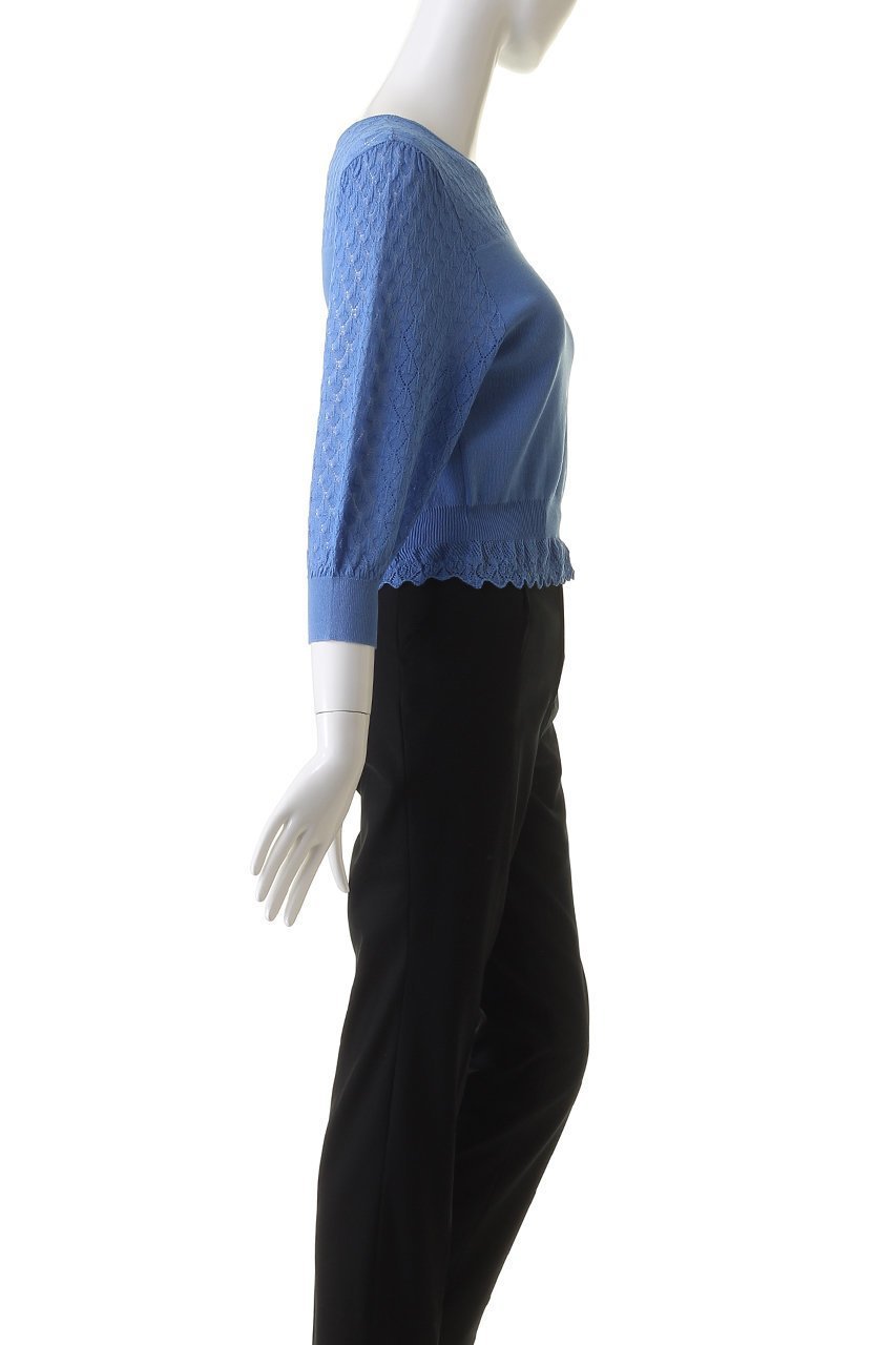 【アナイ/ANAYI】のレーシー切替プルオーバー 人気、トレンドファッション・服の通販 founy(ファニー) 　ファッション　Fashion　レディースファッション　Fashion for Women　トップス・カットソー　Cut & Sew Tops　ニット　Knit Tops & Sweaters　カジュアルプルオーバー・ニットトップス　Pullovers & Knit Tops / Casual Pullovers　デコルテ　Décolleté, Neckline　フェミニン　Feminine, Girly　フリル　Frill, Ruffle　レーシー　Lacy, Lace-Like　ロング　Long, Long-Length　切替　Switching, Contrast Panel　other-3|ID: prp329100003962124 ipo3291000000032944837