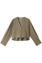 【ミディウミソリッド/MIDIUMISOLID】のsheer voile V/neck CD カーディガン khaki|ID: prp329100003962148 ipo3291000000029988439