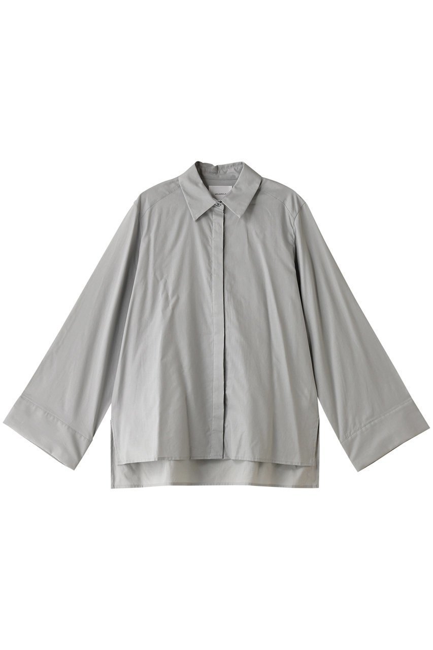 【ミディウミソリッド/MIDIUMISOLID】のwide sleeve shirt シャツ インテリア・キッズ・メンズ・レディースファッション・服の通販 founy(ファニー) 　ファッション　Fashion　レディースファッション　WOMEN　トップス・カットソー　Tops/Tshirt　シャツ/ブラウス　Shirts/Blouses　シンプル　Simple　スリーブ　Sleeve　トレンド　Trend　ロング　Long　エレガント 上品　Elegant　長袖　Long Sleeve　gray|ID: prp329100003962149 ipo3291000000028482890