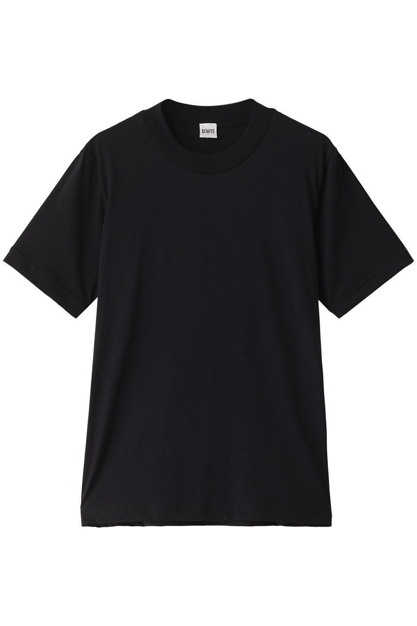 【バウト/BOWTE】のSUVIN コットンウィメンズフィットロゴプリントTシャツ インテリア・キッズ・メンズ・レディースファッション・服の通販 founy(ファニー) 　ファッション　Fashion　レディースファッション　Fashion for Women　トップス・カットソー　Cut & Sew Tops　シャツ・ブラウス・オフィスカジュアル　Elegant Blouses & Button-Ups　ロングTシャツ・Tシャツ　Longline T-Shirts & Tees　カットソー・ベーシックTシャツ　Cut-and-Sewn Tops / Stretch Tees & Basics　インド　Indian Textile　グラフィック　Graphic, Graphic Design　ショート　Short, Short Length　シンプル　Simple, Minimal　スリーブ　Sleeve, Long Sleeve / Short Sleeve　フロント　Front, Front Design　プリント　Print, Printed Pattern　今季　This Season, Current Season　ブラック|ID: prp329100003962154 ipo3291000000032938414