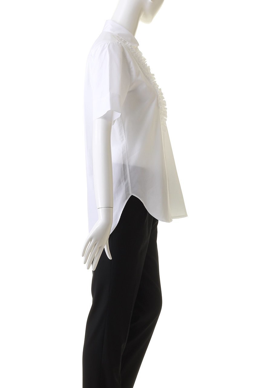 【バウト/BOWTE】のFINX COTTON フリル ドレスシャツ 人気、トレンドファッション・服の通販 founy(ファニー) 　ファッション　Fashion　レディースファッション　Fashion for Women　トップス・カットソー　Cut & Sew Tops　シャツ・ブラウス・オフィスカジュアル　Elegant Blouses & Button-Ups　ワンピース　Dresses　フォーマル・パーティードレス・結婚式用ドレス　Elegant & Casual Dresses　ショート　Short, Short Length　スラックス　Slacks, Dress Pants　スリーブ　Sleeve, Long Sleeve / Short Sleeve　ドレス　Dress, One-Piece　フランス　France, French　フリル　Frill, Ruffle　フロント　Front, Front Design　ボトム　Bottoms, Lower Wear　メンズ　Men's, Menswear　レース　Lace, Lace Fabric　other-3|ID: prp329100003962155 ipo3291000000032911079