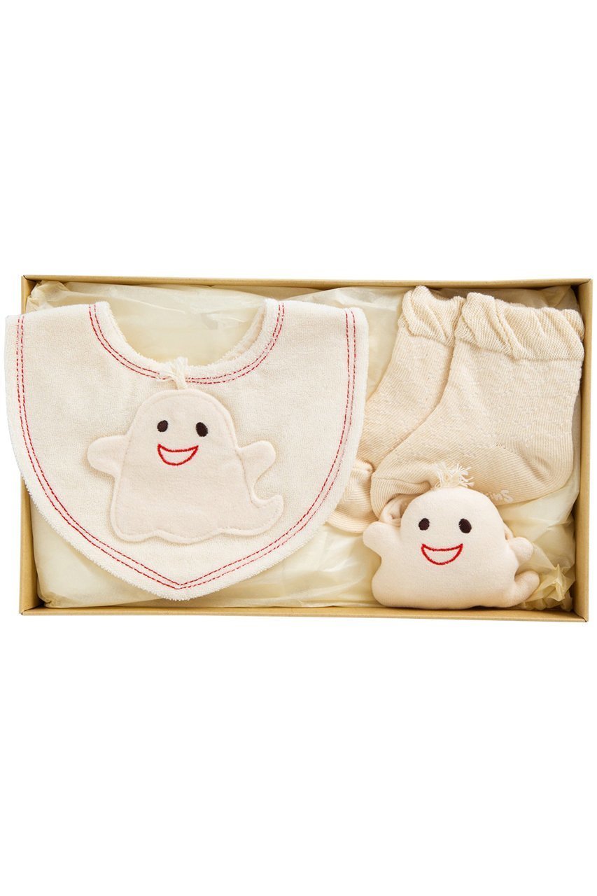 【ポプキンズ/POMPKINS / KIDS】の【Baby】オーガニックギフトセット(おばけ) インテリア・キッズ・メンズ・レディースファッション・服の通販 founy(ファニー) 　ファッション　Fashion　キッズファッション　Fashion for Kids　ギフト プレゼント　Gift / Present　ソックス　Socks, Hosiery　ナチュラル|ID: prp329100003963519 ipo3291000000032845951