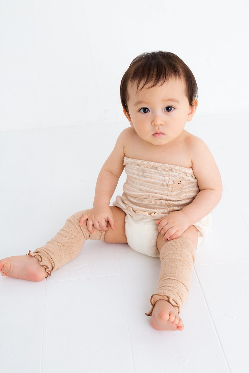 【ポプキンズ/POMPKINS / KIDS】の【BABY&KIDS】オーガニックレッグウォーマー透かし柄 人気、トレンドファッション・服の通販 founy(ファニー) 　ファッション　Fashion　キッズファッション　Fashion for Kids　シューズ　Shoes, Footwear　ソックス　Socks, Hosiery　冬　Winter / This Winter　夏　Summer　透かし　Cut-Out, Lacework　防寒　Cold Protection, Winter-Ready　other-4|ID: prp329100003963523 ipo3291000000036236495