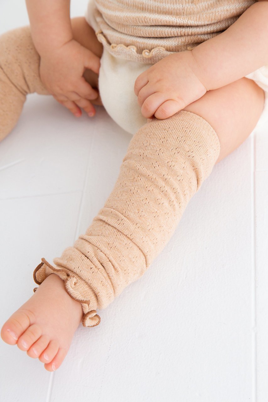 【ポプキンズ/POMPKINS / KIDS】の【BABY&KIDS】オーガニックレッグウォーマー透かし柄 人気、トレンドファッション・服の通販 founy(ファニー) 　ファッション　Fashion　キッズファッション　Fashion for Kids　シューズ　Shoes, Footwear　ソックス　Socks, Hosiery　冬　Winter / This Winter　夏　Summer　透かし　Cut-Out, Lacework　防寒　Cold Protection, Winter-Ready　other-5|ID: prp329100003963523 ipo3291000000036236496