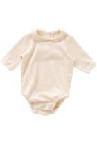 【ポプキンズ/POMPKINS / KIDS】の【Baby】オーガニックボディスーツ 人気、トレンドファッション・服の通販 founy(ファニー) ファッション Fashion キッズファッション Fashion for Kids おすすめ Recommended / Our Picks スーツ Suit, Formalwear ベビー Baby, Babywear ロンパース Romper, Jumpsuit 透かし Cut-Out, Lacework thumbnail ナチュラル|ID: prp329100003963524 ipo3291000000033243640