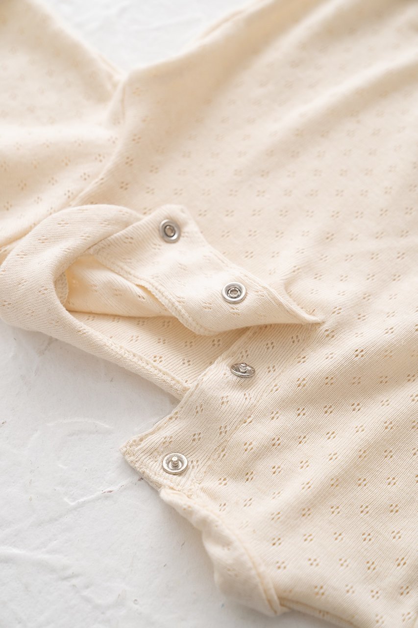 【ポプキンズ/POMPKINS / KIDS】の【Baby】オーガニックボディスーツ 人気、トレンドファッション・服の通販 founy(ファニー) 　ファッション　Fashion　キッズファッション　Fashion for Kids　おすすめ　Recommended / Our Picks　スーツ　Suit, Formalwear　ベビー　Baby, Babywear　ロンパース　Romper, Jumpsuit　透かし　Cut-Out, Lacework　other-7|ID: prp329100003963524 ipo3291000000033243647