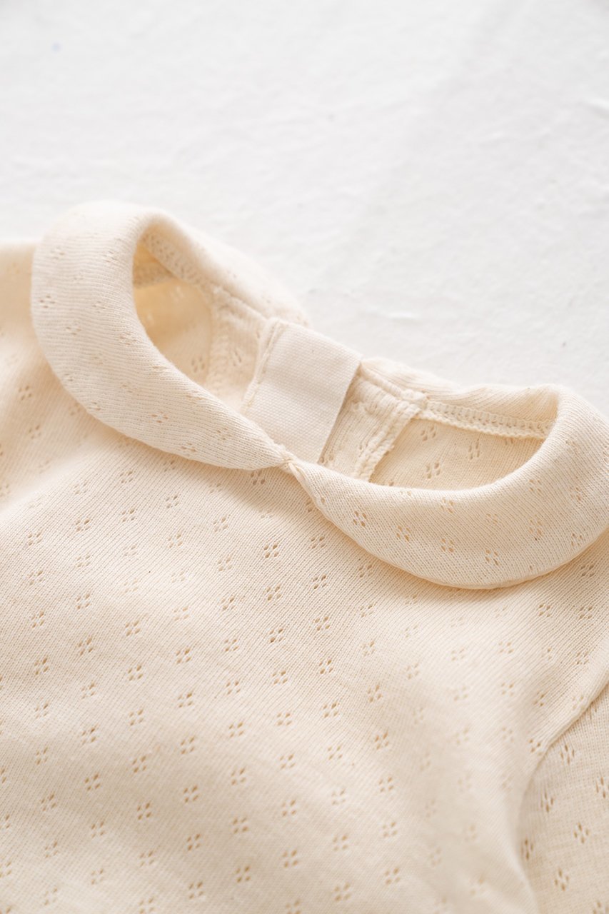 【ポプキンズ/POMPKINS / KIDS】の【BABY】オーガニックボディスーツ 人気、トレンドファッション・服の通販 founy(ファニー) 　ファッション　Fashion　キッズファッション　Fashion for Kids　おすすめ　Recommended / Our Picks　スーツ　Suit, Formalwear　ベビー　Baby, Babywear　ロンパース　Romper, Jumpsuit　透かし　Cut-Out, Lacework　other-2|ID: prp329100003963524 ipo3291000000036191913