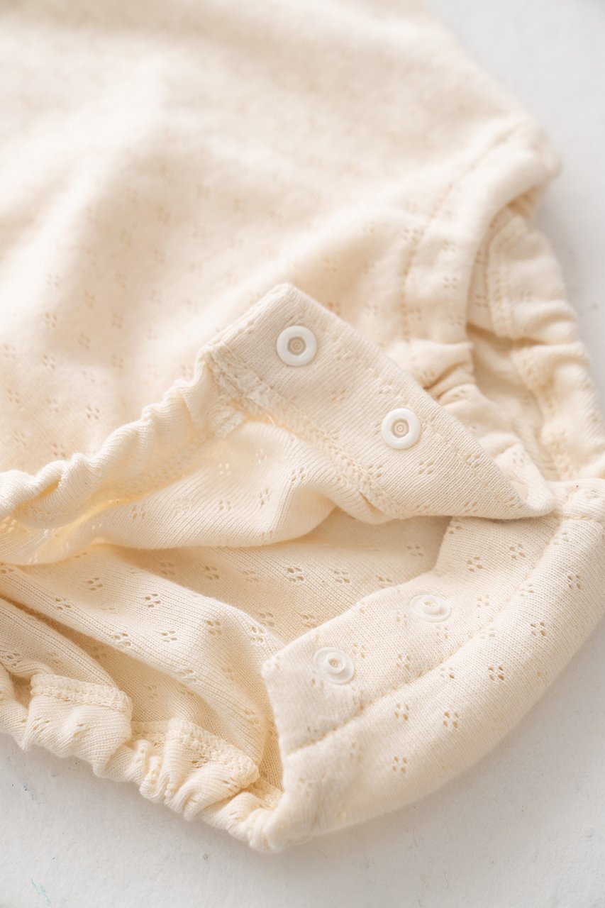 【ポプキンズ/POMPKINS / KIDS】の【BABY】オーガニックボディスーツ 人気、トレンドファッション・服の通販 founy(ファニー) 　ファッション　Fashion　キッズファッション　Fashion for Kids　おすすめ　Recommended / Our Picks　スーツ　Suit, Formalwear　ベビー　Baby, Babywear　ロンパース　Romper, Jumpsuit　透かし　Cut-Out, Lacework　other-8|ID: prp329100003963524 ipo3291000000036191919