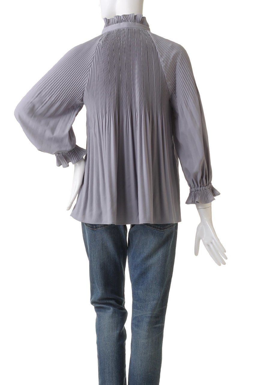 【マリリンムーン/MARILYN MOON】のサテンアコーディオンプリーツブラウス 人気、トレンドファッション・服の通販 founy(ファニー) 　ファッション　Fashion　レディースファッション　WOMEN　トップス・カットソー　Tops/Tshirt　シャツ/ブラウス　Shirts/Blouses　オケージョン　Occasion　サテン　Satin　ショート　Short　スリーブ　Sleeve　プリーツ　Pleats　エレガント 上品　Elegant　人気　Popularity　夏　Summer　春　Spring　S/S・春夏　Ss・Spring/Summer　other-4|ID: prp329100003963549 ipo3291000000031456521