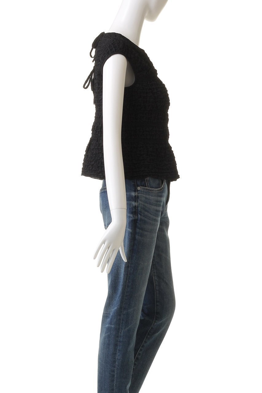 【マリリンムーン/MARILYN MOON】のパフィージャカードシャーリングトップ 人気、トレンドファッション・服の通販 founy(ファニー) 　ファッション　Fashion　レディースファッション　WOMEN　トップス・カットソー　Tops/Tshirt　キャミソール / ノースリーブ　No Sleeves　シャツ/ブラウス　Shirts/Blouses　おすすめ　Recommend　コンパクト　Compact　シャーリング　Shirring　ジャカード　Jacquard　セットアップ　Set Up　ノースリーブ　No Sleeve　モダン　Modern　other-3|ID: prp329100003963551 ipo3291000000031456527