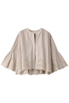 【マリリンムーン/MARILYN MOON】のオリジナルフラワーエンブロイダリースカラップブラウス 人気、トレンドファッション・服の通販 founy(ファニー) ファッション Fashion レディースファッション Fashion for Women トップス・カットソー Cut & Sew Tops シャツ・ブラウス・オフィスカジュアル Elegant Blouses & Button-Ups インド Indian Textile オケージョン Occasion Wear ジャケット Jacket, Outerwear スカラップ Scallop, Scalloped Edge スリーブ Sleeve, Long Sleeve / Short Sleeve デニム Denim, Jeans Material ボトム Bottoms, Lower Wear ロング Long, Long-Length ワーク Workwear, Utility Style 手描き Hand-Drawn, Illustrated thumbnail グレイッシュアイボリー|ID: prp329100003963555 ipo3291000000035368483