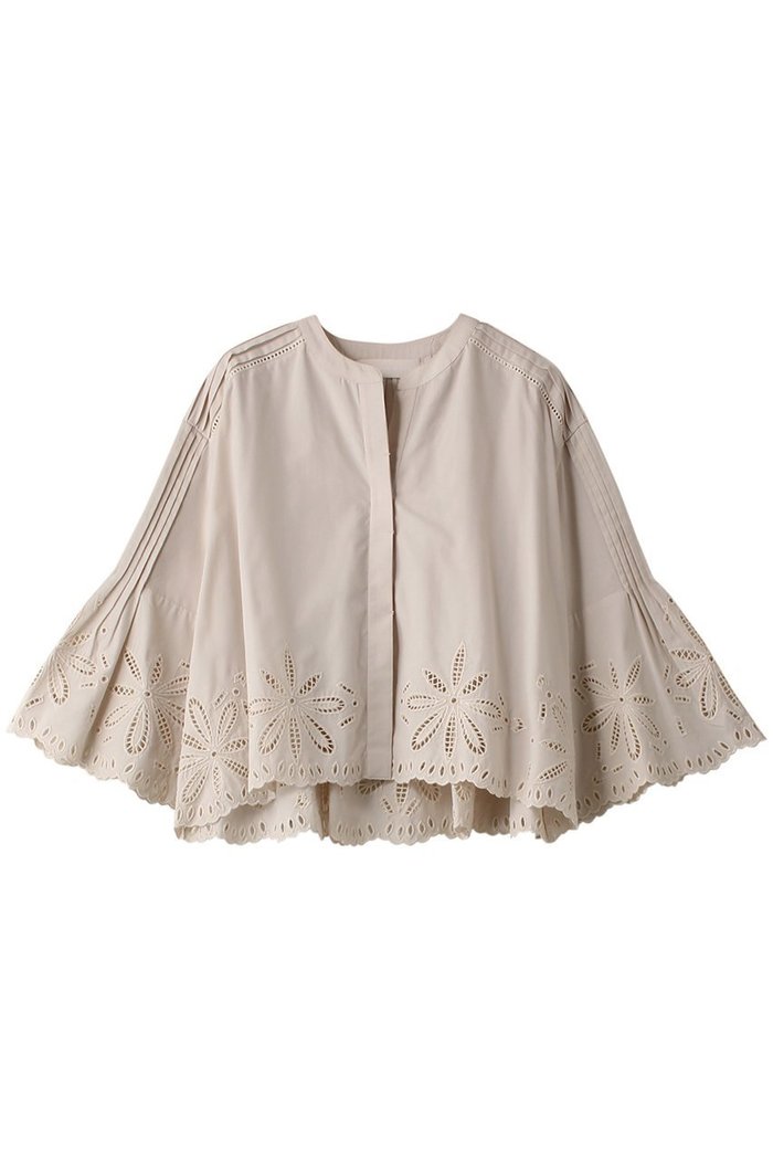 【マリリンムーン/MARILYN MOON】のオリジナルフラワーエンブロイダリースカラップブラウス インテリア・キッズ・メンズ・レディースファッション・服の通販 founy(ファニー) https://founy.com/ ファッション Fashion レディースファッション Fashion for Women トップス・カットソー Cut & Sew Tops シャツ・ブラウス・オフィスカジュアル Elegant Blouses & Button-Ups インド Indian Textile オケージョン Occasion Wear ジャケット Jacket, Outerwear スカラップ Scallop, Scalloped Edge スリーブ Sleeve, Long Sleeve / Short Sleeve デニム Denim, Jeans Material ボトム Bottoms, Lower Wear ロング Long, Long-Length ワーク Workwear, Utility Style 手描き Hand-Drawn, Illustrated |ID: prp329100003963555 ipo3291000000036401405