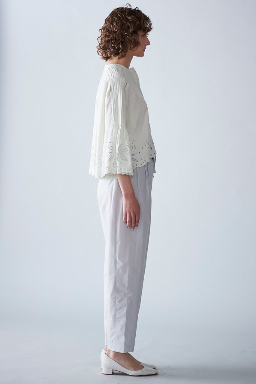 【マリリンムーン/MARILYN MOON】のオリジナルフラワーエンブロイダリースカラップブラウス 人気、トレンドファッション・服の通販 founy(ファニー) 　ファッション　Fashion　レディースファッション　Fashion for Women　トップス・カットソー　Cut & Sew Tops　シャツ・ブラウス・オフィスカジュアル　Elegant Blouses & Button-Ups　インド　Indian Textile　オケージョン　Occasion Wear　ジャケット　Jacket, Outerwear　スカラップ　Scallop, Scalloped Edge　スリーブ　Sleeve, Long Sleeve / Short Sleeve　デニム　Denim, Jeans Material　ボトム　Bottoms, Lower Wear　ロング　Long, Long-Length　ワーク　Workwear, Utility Style　手描き　Hand-Drawn, Illustrated　other-7|ID: prp329100003963555 ipo3291000000036725215