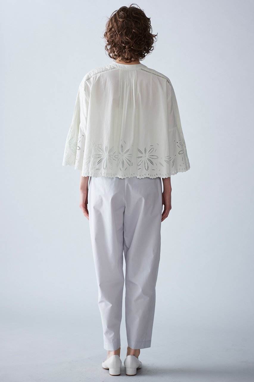 【マリリンムーン/MARILYN MOON】のオリジナルフラワーエンブロイダリースカラップブラウス 人気、トレンドファッション・服の通販 founy(ファニー) 　ファッション　Fashion　レディースファッション　Fashion for Women　トップス・カットソー　Cut & Sew Tops　シャツ・ブラウス・オフィスカジュアル　Elegant Blouses & Button-Ups　インド　Indian Textile　オケージョン　Occasion Wear　ジャケット　Jacket, Outerwear　スカラップ　Scallop, Scalloped Edge　スリーブ　Sleeve, Long Sleeve / Short Sleeve　デニム　Denim, Jeans Material　ボトム　Bottoms, Lower Wear　ロング　Long, Long-Length　ワーク　Workwear, Utility Style　手描き　Hand-Drawn, Illustrated　other-8|ID: prp329100003963555 ipo3291000000036725216