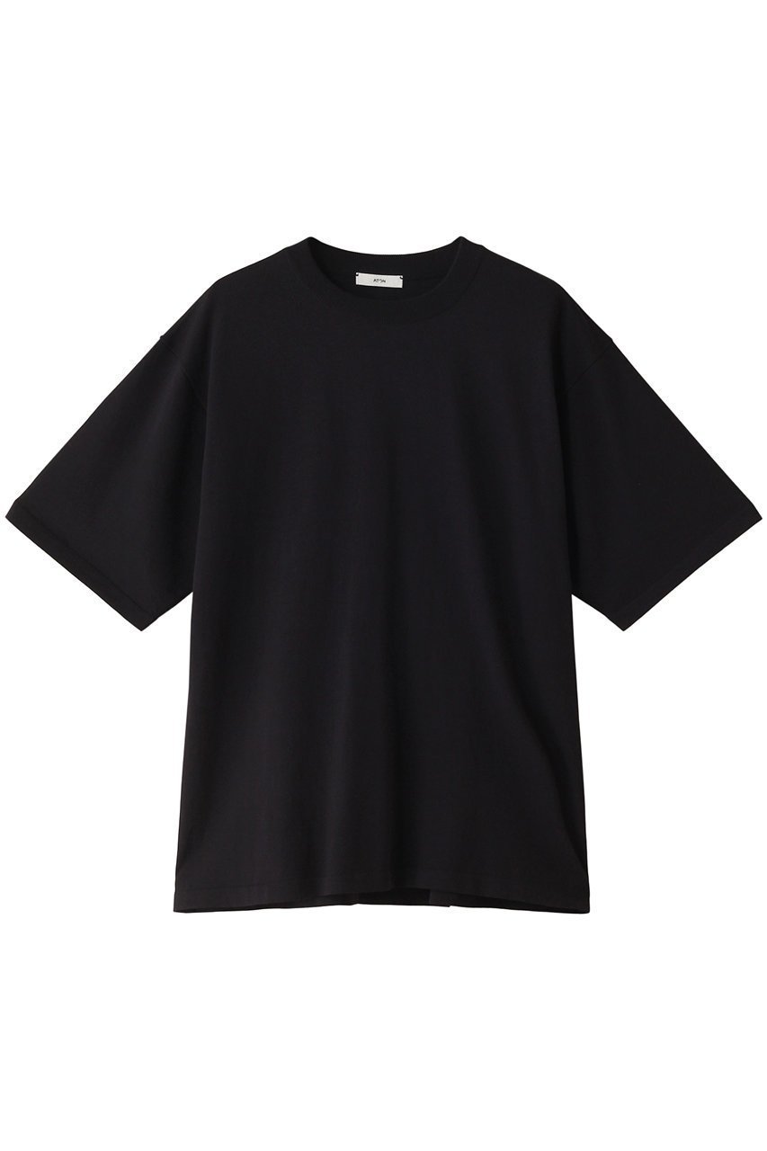 【エイトン/ATON / MEN】の【MEN】FRESCA ニット クルーネック セーター インテリア・キッズ・メンズ・レディースファッション・服の通販 founy(ファニー) 　ファッション　Fashion　メンズファッション　Fashion for Men　トップス・カットソー　Cut & Sew Tops　ニット・セーター / 定番トップス　Knit Tops & Sweaters　インド　Indian Textile　シンプル　Simple, Minimal　スラックス　Slacks, Dress Pants　セーター　Sweater, Knitwear　ドレープ　Drape, Draping Fabric　ボックス　Boxy, Box Shape　半袖　Short Sleeve, Half Sleeve　吸水　Absorbent, Quick-Dry　ブラック|ID: prp329100003963556 ipo3291000000032945131