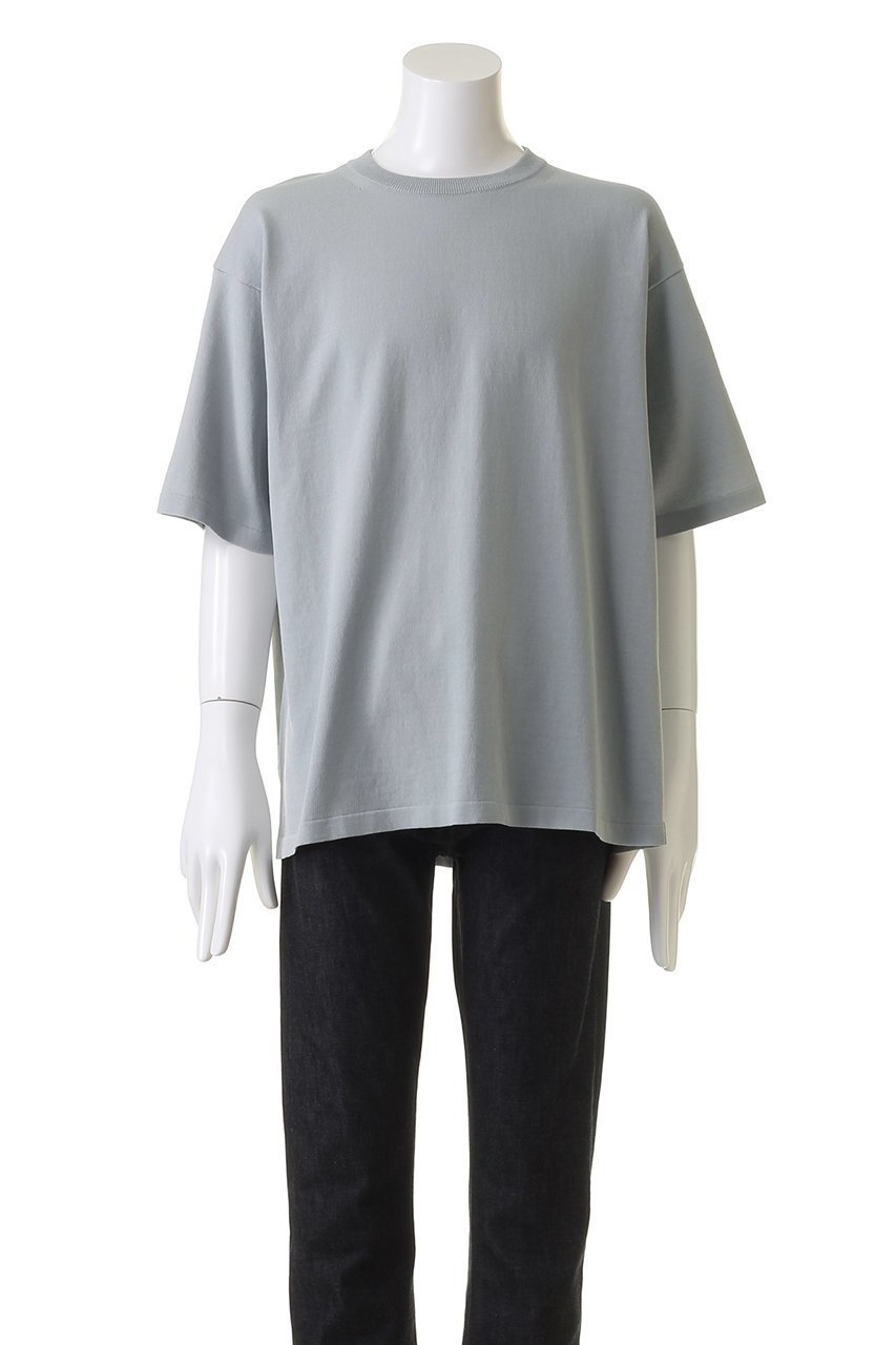 【エイトン/ATON / MEN】の【MEN】FRESCA ニット クルーネック セーター 人気、トレンドファッション・服の通販 founy(ファニー) 　ファッション　Fashion　メンズファッション　Fashion for Men　トップス・カットソー　Cut & Sew Tops　ニット・セーター / 定番トップス　Knit Tops & Sweaters　インド　Indian Textile　シンプル　Simple, Minimal　スラックス　Slacks, Dress Pants　セーター　Sweater, Knitwear　ドレープ　Drape, Draping Fabric　ボックス　Boxy, Box Shape　半袖　Short Sleeve, Half Sleeve　吸水　Absorbent, Quick-Dry　other-2|ID: prp329100003963556 ipo3291000000034959141