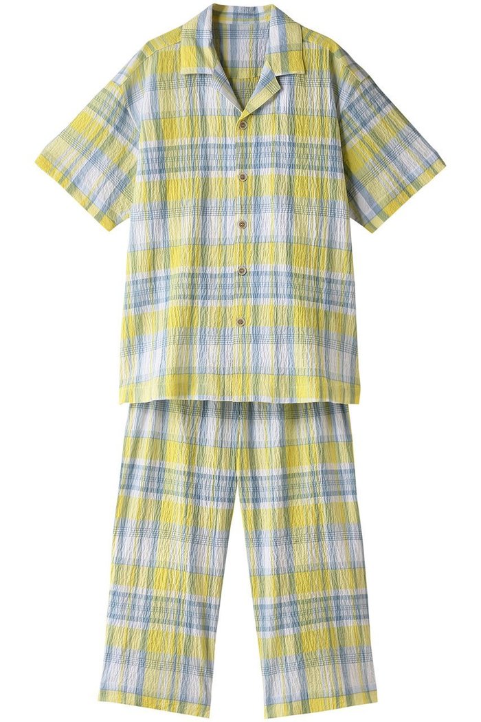 【キッドブルー/KID BLUE / MEN】の【MEN】24シャーリングチェックパジャマ インテリア・キッズ・メンズ・レディースファッション・服の通販 founy(ファニー) https://founy.com/ ファッション Fashion メンズファッション Fashion for Men シャーリング Shirring, Ruched チェック Check, Plaid, Tartan パジャマ Pajamas, Sleepwear 夏 Summer 春 Spring S/S・春夏 SS, Spring/Summer, Warm Season |ID: prp329100003963610 ipo3291000000032841807