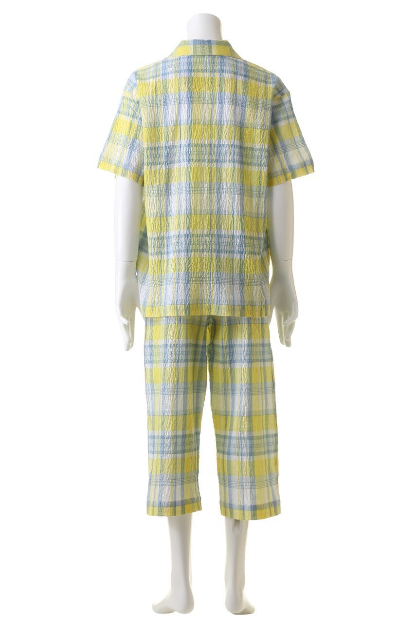 【キッドブルー/KID BLUE / MEN】の【MEN】24シャーリングチェックパジャマ 人気、トレンドファッション・服の通販 founy(ファニー) 　ファッション　Fashion　メンズファッション　Fashion for Men　シャーリング　Shirring, Ruched　チェック　Check, Plaid, Tartan　パジャマ　Pajamas, Sleepwear　夏　Summer　春　Spring　S/S・春夏　SS, Spring/Summer, Warm Season　other-4|ID: prp329100003963610 ipo3291000000032841837