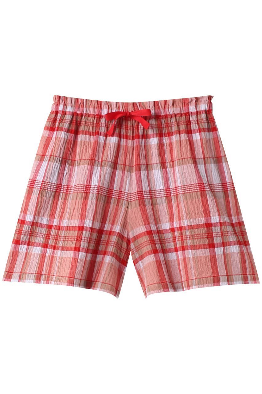 【キッドブルー/KID BLUE】の24シャーリングチェックボトム 人気、トレンドファッション・服の通販 founy(ファニー) 　ファッション　Fashion　レディースファッション　Fashion for Women　おすすめ　Recommended / Our Picks　サマー　Summer, Summer Style　シャーリング　Shirring, Ruched　ショート　Short, Short Length　チェック　Check, Plaid, Tartan　パジャマ　Pajamas, Sleepwear　リラックス　Relax, Relaxed Fit　 other-1|ID: prp329100003963611 ipo3291000000032841857