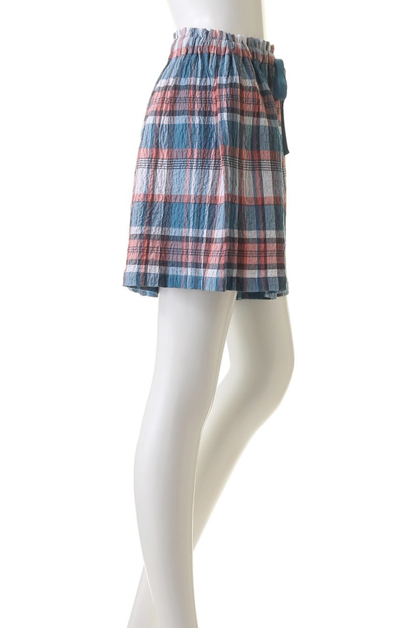 【キッドブルー/KID BLUE】の24シャーリングチェックボトム 人気、トレンドファッション・服の通販 founy(ファニー) 　ファッション　Fashion　レディースファッション　Fashion for Women　おすすめ　Recommended / Our Picks　サマー　Summer, Summer Style　シャーリング　Shirring, Ruched　ショート　Short, Short Length　チェック　Check, Plaid, Tartan　パジャマ　Pajamas, Sleepwear　リラックス　Relax, Relaxed Fit　other-3|ID: prp329100003963611 ipo3291000000032841884