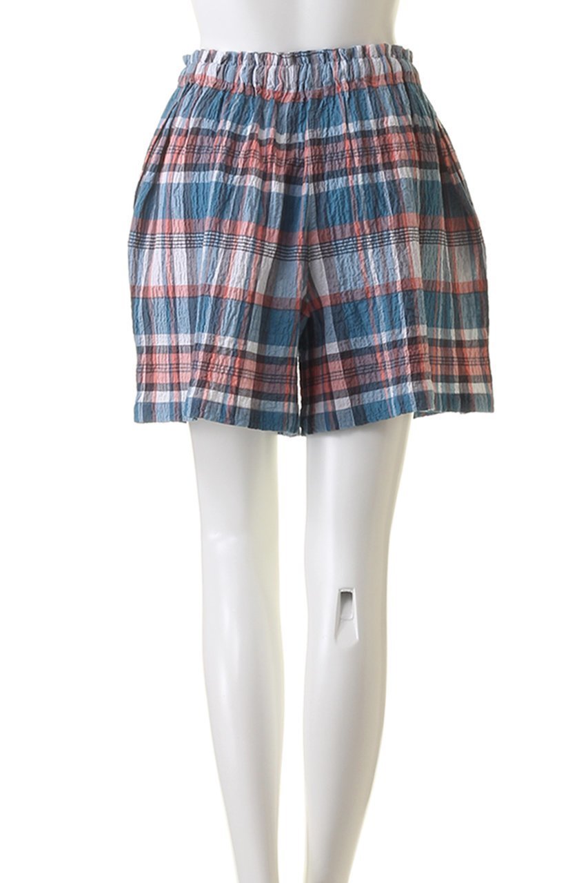【キッドブルー/KID BLUE】の24シャーリングチェックボトム 人気、トレンドファッション・服の通販 founy(ファニー) 　ファッション　Fashion　レディースファッション　Fashion for Women　おすすめ　Recommended / Our Picks　サマー　Summer, Summer Style　シャーリング　Shirring, Ruched　ショート　Short, Short Length　チェック　Check, Plaid, Tartan　パジャマ　Pajamas, Sleepwear　リラックス　Relax, Relaxed Fit　other-4|ID: prp329100003963611 ipo3291000000032841890