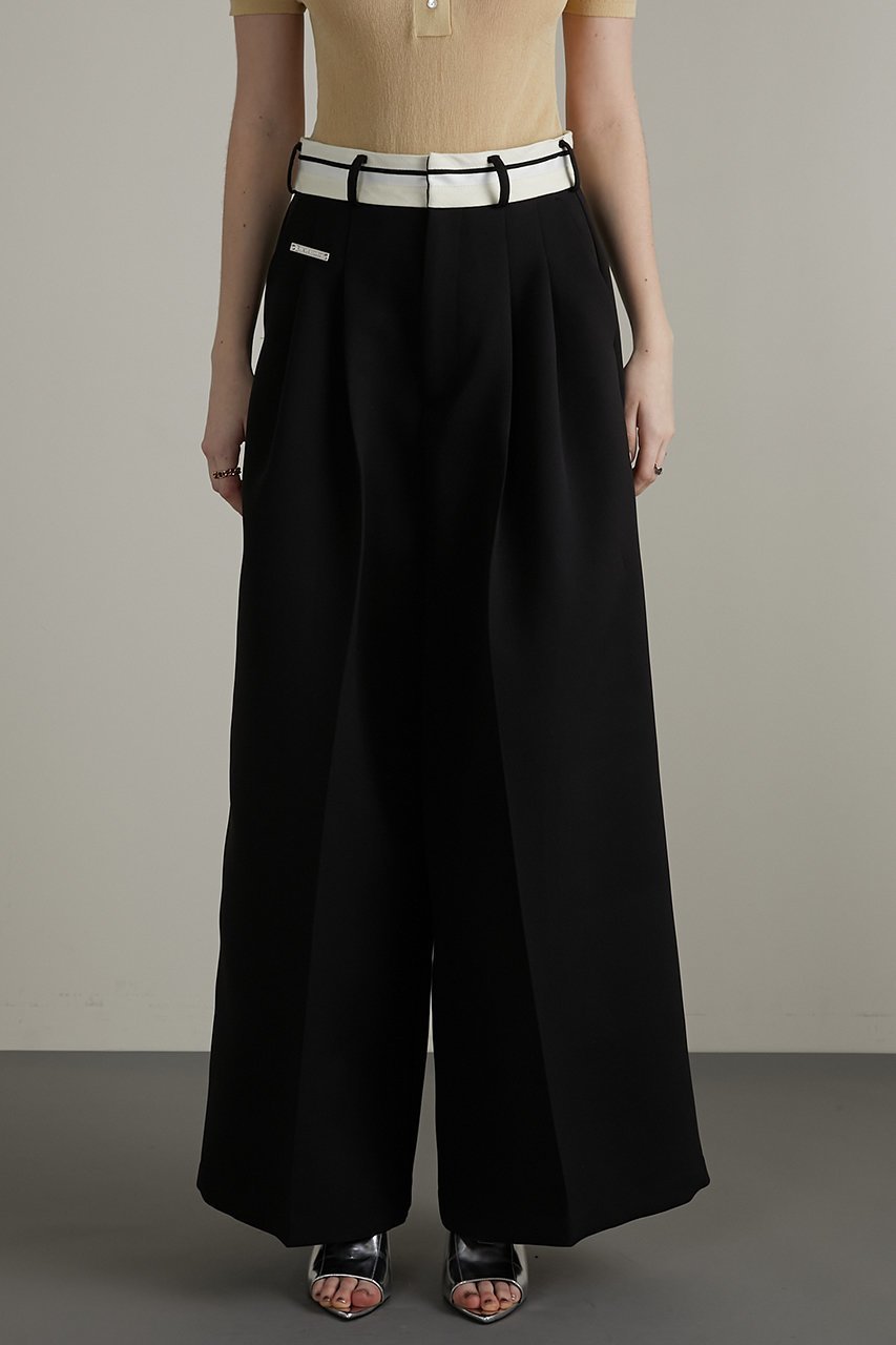 【プランク プロジェクト/PRANK PROJECT】のマーベルトワイドスラックス / Waistband Lining Wide Slacks 人気、トレンドファッション・服の通販 founy(ファニー) 　ファッション　Fashion　レディースファッション　WOMEN　パンツ　Pants　ベルト　Belts　おすすめ　Recommend　ストレッチ　Stretch　セットアップ　Set Up　リネン　Linen　軽量　Lightweight　other-2|ID: prp329100003963613 ipo3291000000031456808