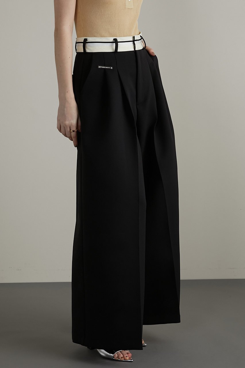 【プランク プロジェクト/PRANK PROJECT】のマーベルトワイドスラックス / Waistband Lining Wide Slacks 人気、トレンドファッション・服の通販 founy(ファニー) 　ファッション　Fashion　レディースファッション　WOMEN　パンツ　Pants　ベルト　Belts　おすすめ　Recommend　ストレッチ　Stretch　セットアップ　Set Up　リネン　Linen　軽量　Lightweight　other-5|ID: prp329100003963613 ipo3291000000031456814
