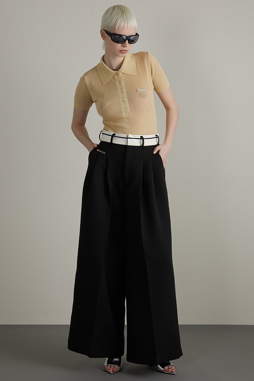 【プランク プロジェクト/PRANK PROJECT】のマーベルトワイドスラックス / Waistband Lining Wide Slacks 人気、トレンドファッション・服の通販 founy(ファニー) 　ファッション　Fashion　レディースファッション　WOMEN　パンツ　Pants　ベルト　Belts　おすすめ　Recommend　ストレッチ　Stretch　セットアップ　Set Up　リネン　Linen　軽量　Lightweight　other-6|ID: prp329100003963613 ipo3291000000031456816