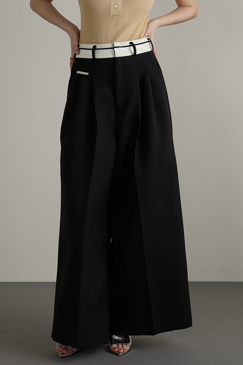【プランク プロジェクト/PRANK PROJECT】のマーベルトワイドスラックス / Waistband Lining Wide Slacks 人気、トレンドファッション・服の通販 founy(ファニー) 　ファッション　Fashion　レディースファッション　WOMEN　パンツ　Pants　ベルト　Belts　おすすめ　Recommend　ストレッチ　Stretch　セットアップ　Set Up　リネン　Linen　軽量　Lightweight　other-7|ID: prp329100003963613 ipo3291000000031456818