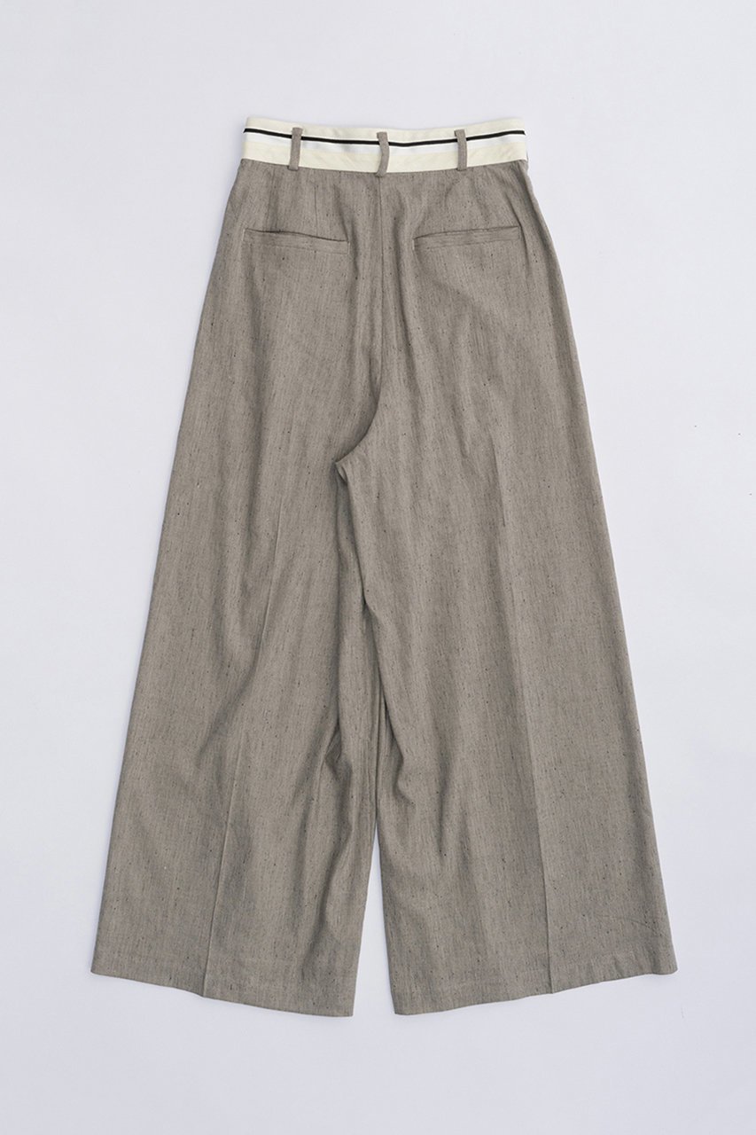 【プランク プロジェクト/PRANK PROJECT】のマーベルトワイドスラックス / Waistband Lining Wide Slacks 人気、トレンドファッション・服の通販 founy(ファニー) 　ファッション　Fashion　レディースファッション　Fashion for Women　パンツ　Pants & Trousers　ベルト&ウエストマーク　Belts & Waist Accessories　おすすめ　Recommended / Our Picks　ストレッチ　Stretch, Stretchy Fabric　セットアップ　Set-Up, Coordinated Outfit　リネン　Linen, Linen Fabric　軽量　Lightweight, Ultra Light　other-4|ID: prp329100003963613 ipo3291000000035714017
