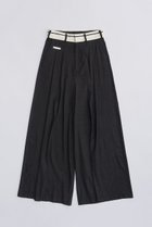 【プランク プロジェクト/PRANK PROJECT】のマーベルトワイドスラックス / Waistband Lining Wide Slacks C.GRY(チャコールグレー)|ID: prp329100003963613 ipo3291000000036751249