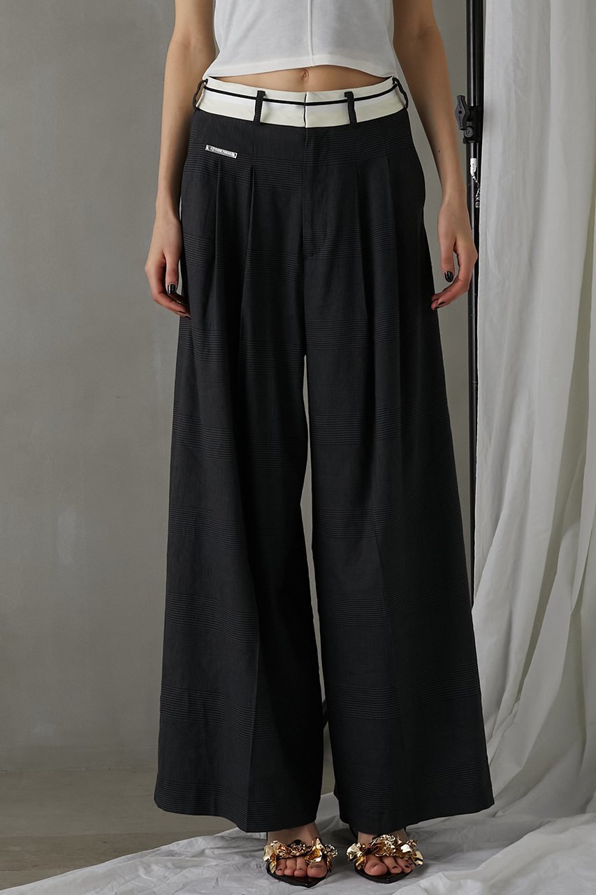 【プランク プロジェクト/PRANK PROJECT】のマーベルトワイドスラックス / Waistband Lining Wide Slacks 大人の最旬トレンドファッション＆コーディネート founy(ファウニー) 　ファッション　Fashion　レディースファッション　Fashion for Women　パンツ　Pants & Trousers　ベルト&ウエストマーク　Belts & Waist Accessories　おすすめ　Recommended / Our Picks　ストレッチ　Stretch, Stretchy Fabric　セットアップ　Set-Up, Coordinated Outfit　リネン　Linen, Linen Fabric　軽量　Lightweight, Ultra Light　other-3|ID: prp329100003963613 ipo3291000000036751251
