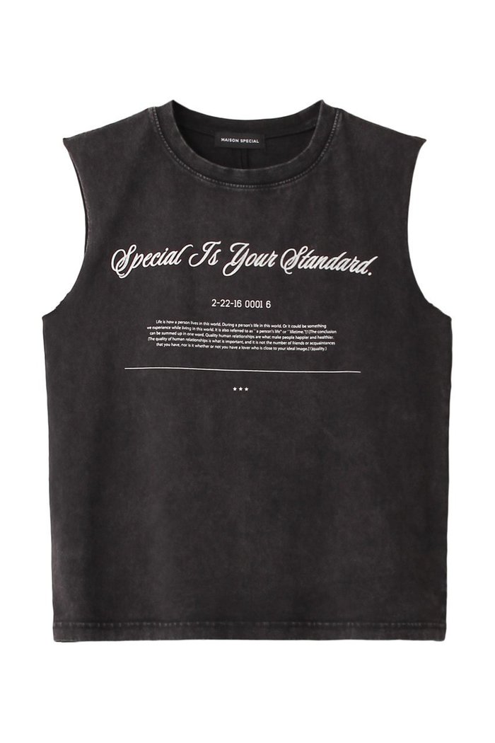【メゾンスペシャル/MAISON SPECIAL】のSlogan Tank Top/スローガンタンクトップ インテリア・キッズ・メンズ・レディースファッション・服の通販 founy(ファニー) https://founy.com/ ファッション Fashion レディースファッション Fashion for Women トップス・カットソー Cut & Sew Tops キャミソール&ノースリーブ Camisoles & Sleeveless Tops シャツ・ブラウス・オフィスカジュアル Elegant Blouses & Button-Ups ロングTシャツ・Tシャツ Longline T-Shirts & Tees カットソー・ベーシックTシャツ Cut-and-Sewn Tops / Stretch Tees & Basics インナー Innerwear キャミソール Camisole, Spaghetti Strap Top スペシャル Special, Limited Edition タンク Tank Top, Sleeveless Top プリント Print, Printed Pattern 夏 Summer |ID: prp329100003964903 ipo3291000000036984909