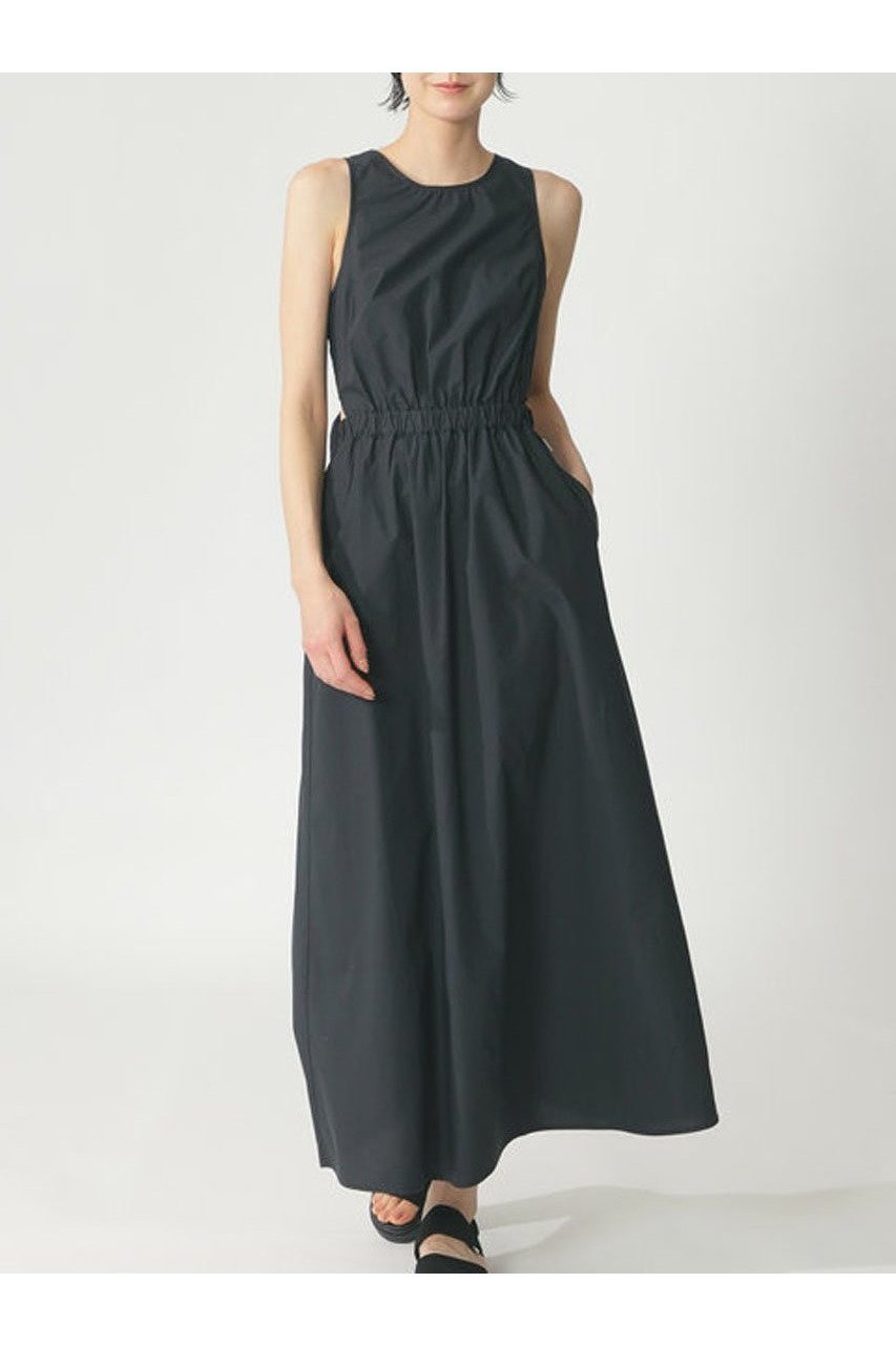 【エコアルフ/ECOALF】のGALENA ドレス / GALENA DRESS WOMAN インテリア・キッズ・メンズ・レディースファッション・服の通販 founy(ファニー) 　ファッション　Fashion　レディースファッション　WOMEN　ワンピース　Dress　ドレス　Party Dresses　チュニック　Tunic　おすすめ　Recommend　ギャザー　Gather　チュニック　Tunic　ドレス　Dress　ドレープ　Drape　ノースリーブ　No Sleeve　リゾート　Resort　リボン　Ribbon　リラックス　Relax　ロング　Long　エレガント 上品　Elegant　再入荷　Restock/Back In Stock/Re Arrival　ブラック|ID: prp329100003964912 ipo3291000000026135342