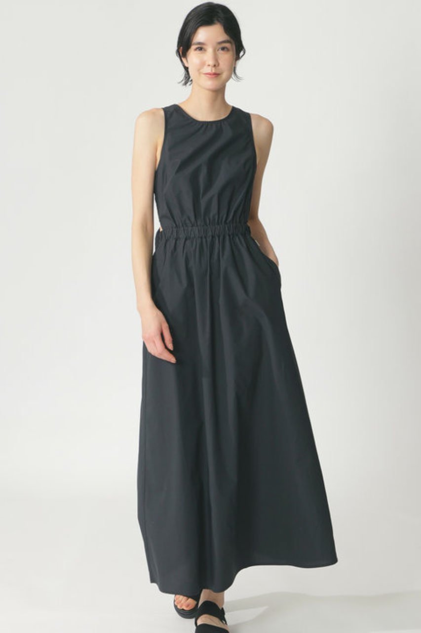 【エコアルフ/ECOALF】のGALENA ドレス / GALENA DRESS WOMAN インテリア・キッズ・メンズ・レディースファッション・服の通販 founy(ファニー) 　ファッション　Fashion　レディースファッション　Fashion for Women　ワンピース　Dresses　フォーマル・パーティードレス・結婚式用ドレス　Elegant & Casual Dresses　チュニック　Tunic Tops & Dresses　おすすめ　Recommended / Our Picks　ギャザー　Gathered, Ruffled　チュニック　Tunic, Long Top　ドレス　Dress, One-Piece　ドレープ　Drape, Draping Fabric　ノースリーブ　Sleeveless, No-Sleeve　リゾート　Resort, Vacation Style　リボン　Ribbon, Bow　リラックス　Relax, Relaxed Fit　ロング　Long, Long-Length　エレガント 上品　Elegant　ブラック|ID: prp329100003964912 ipo3291000000032898737