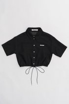 【プランク プロジェクト/PRANK PROJECT】のカラミショートシャツ / Karami Short Shirt BLK(ブラック)|ID: prp329100003964914 ipo3291000000026135356
