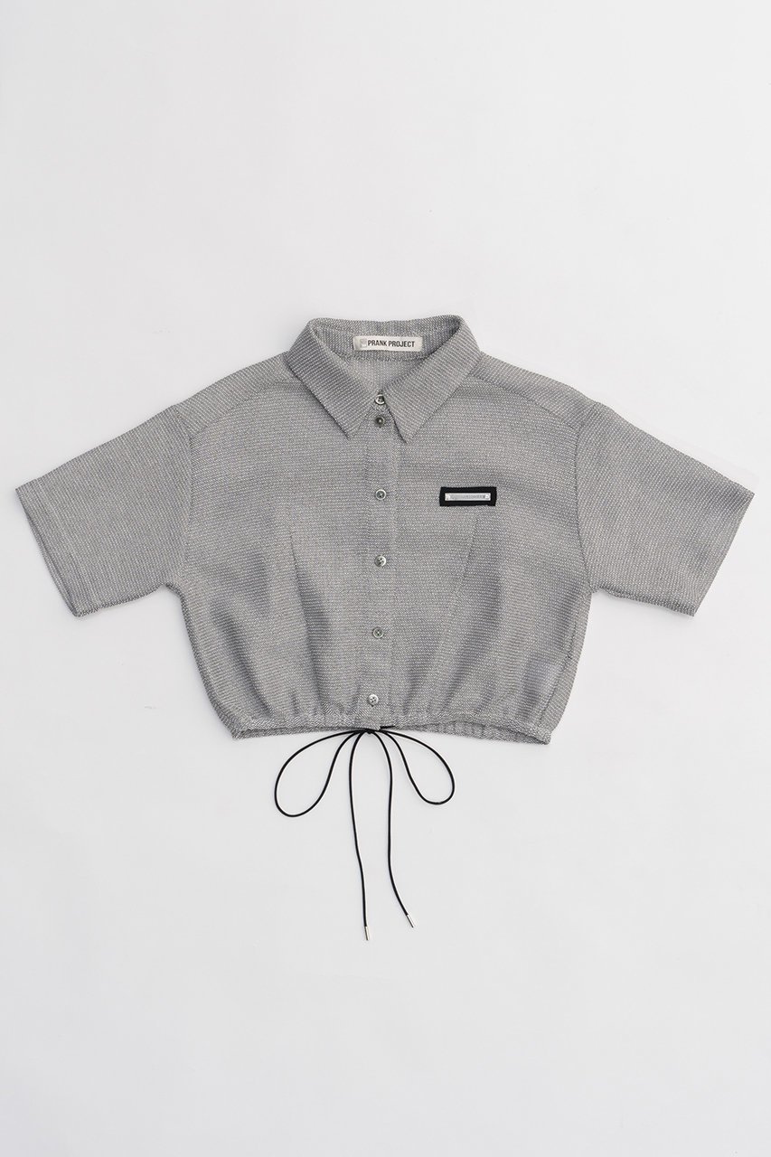 【プランク プロジェクト/PRANK PROJECT】のカラミショートシャツ / Karami Short Shirt インテリア・キッズ・メンズ・レディースファッション・服の通販 founy(ファニー) 　ファッション　Fashion　レディースファッション　Fashion for Women　トップス・カットソー　Cut & Sew Tops　シャツ・ブラウス・オフィスカジュアル　Elegant Blouses & Button-Ups　ロングTシャツ・Tシャツ　Longline T-Shirts & Tees　おすすめ　Recommended / Our Picks　キャミ　Camisole, Cami Top　コンパクト　Compact, Small Size　ショート　Short, Short Length　スリーブ　Sleeve, Long Sleeve / Short Sleeve　タンク　Tank Top, Sleeveless Top　夏　Summer　L.GRY(ライトグレー)|ID: prp329100003964914 ipo3291000000032907994